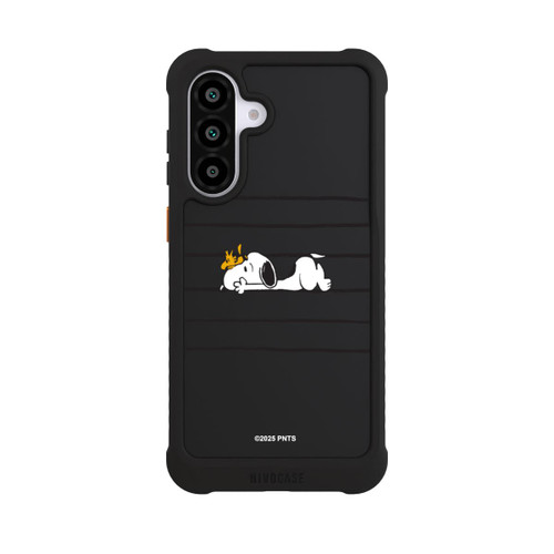 Samsung Galaxy A56 5G NIVOmax Snoopy Woodstock Streifen Peanuts Transparent