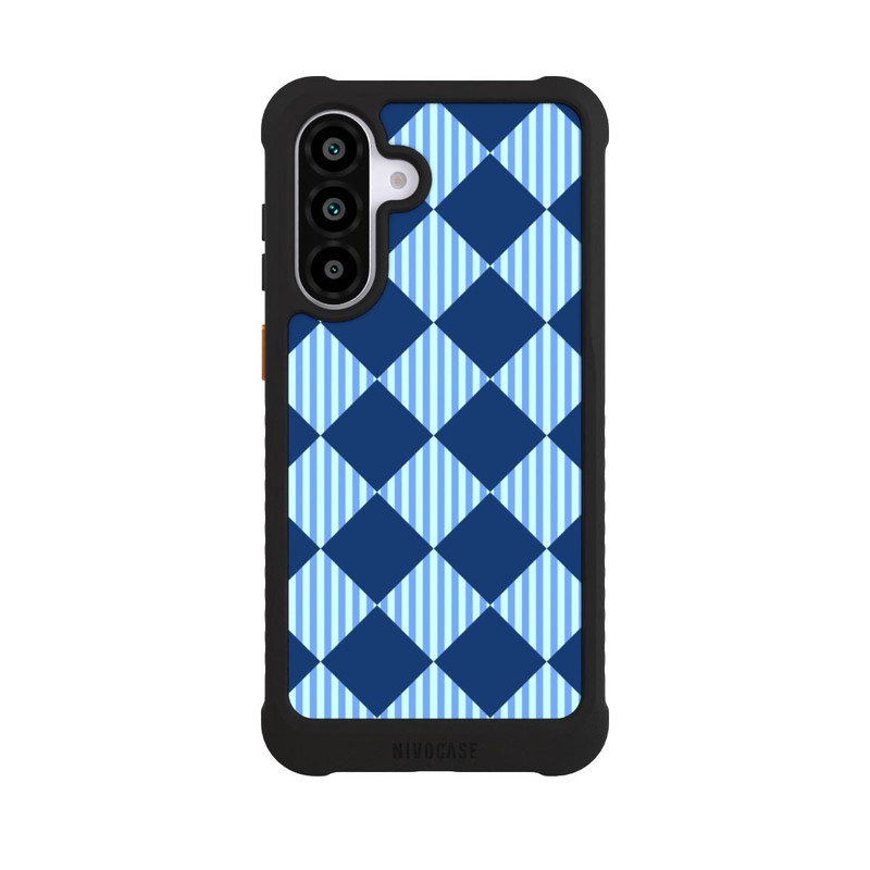 Galaxy A56 5G NIVOmax Rauten Muster Blau
