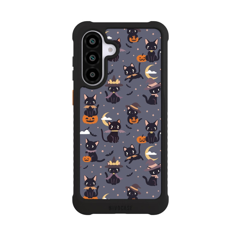 Galaxy A56 5G NIVOmax Cute Halloween Witch Cats and Pumpkins