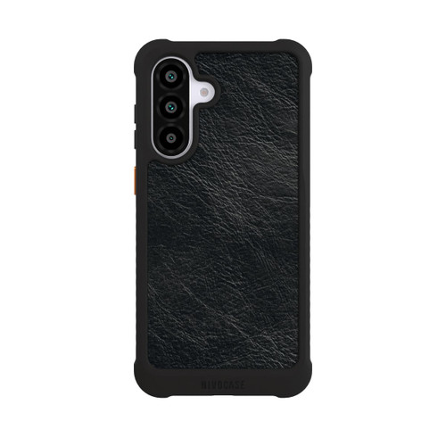 Samsung Galaxy A56 5G NIVOmax Schwarzer Lederlook Hintergrund