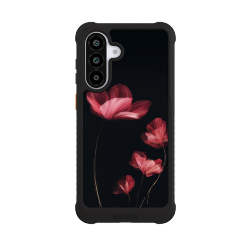Samsung Galaxy A56 5G NIVOmax Burgunder Blüten schwarz