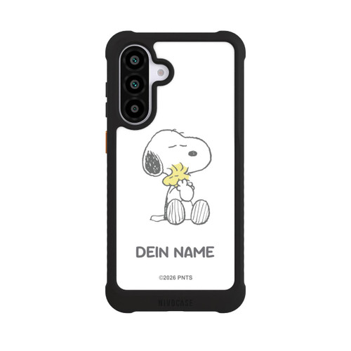 Samsung Galaxy A56 5G NIVOmax Snoopy And Woodstock Cuddling Personalisierbar
