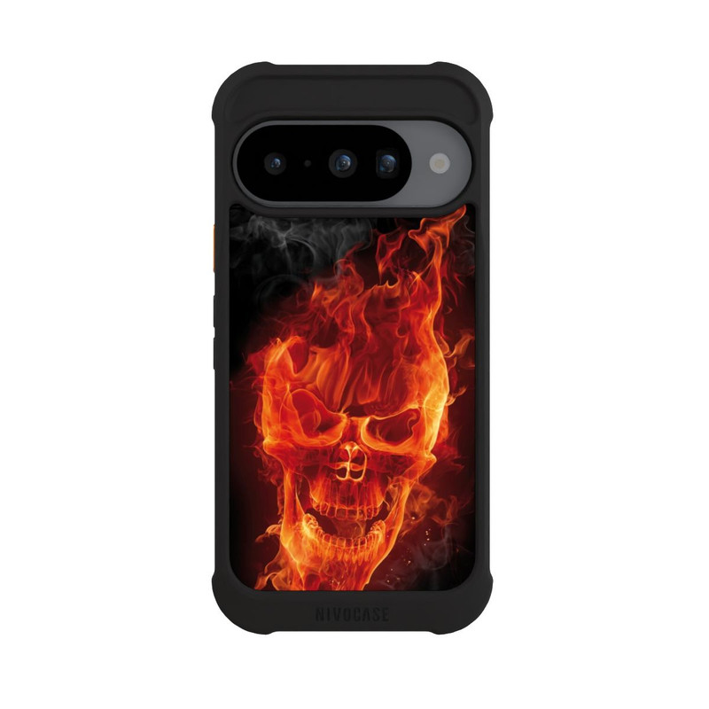 Pixel 10 NIVOmax Burning Skull