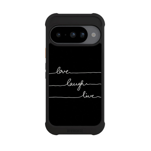 Google Pixel 10 NIVOmax Love Laugh Live blanc/noir