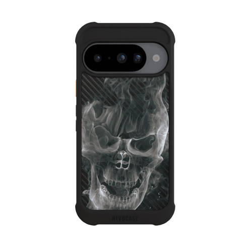 Google Pixel 10 NIVOmax rauchender Totenkopf Carbon