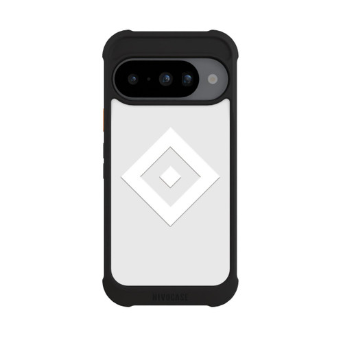 Google Pixel 10 NIVOmax Rauten Logo auf HSV Grau