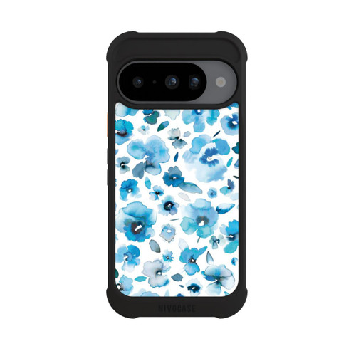 Google Pixel 10 NIVOmax Fleurs tropicales bleues