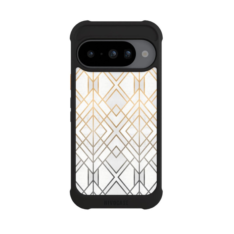 Pixel 10 NIVOmax Imprimé Geo Gold doré et gris