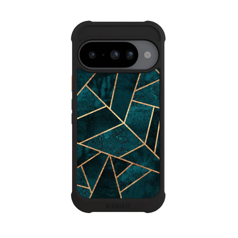 Pixel 10 NIVOmax Imprimé or pierre sarcelle profond