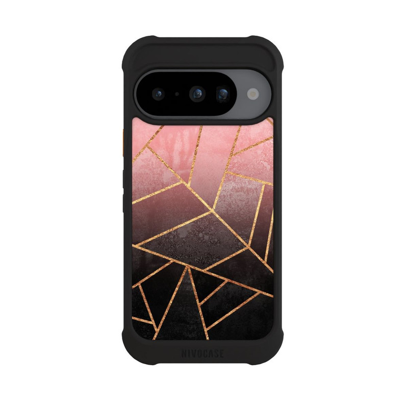 Pixel 10 NIVOmax Imprimé Pierre Or Rose Et Noir