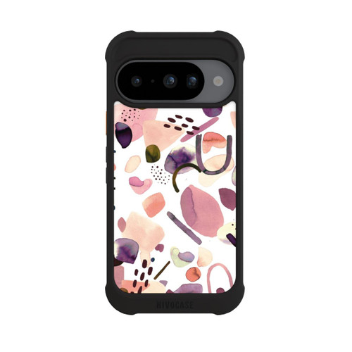 Google Pixel 10 NIVOmax Aquarelle Formes abstraites Mauve
