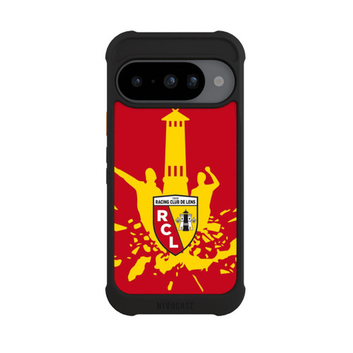 Google Pixel 10 NIVOmax RC Lens Tour jaune sur rouge