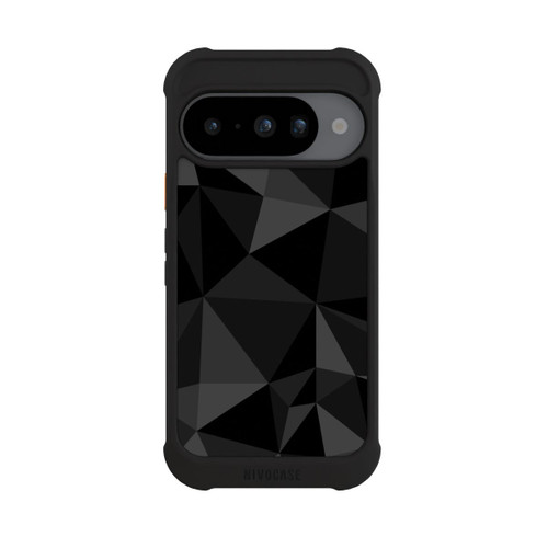 Google Pixel 10 NIVOmax Motif Polygone Noir