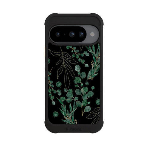 Google Pixel 10 NIVOmax Feuilles d'Eucalyptus Fond Noir