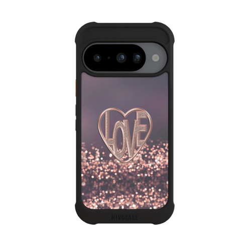 Google Pixel 10 NIVOmax LOVE Glitzerrosa