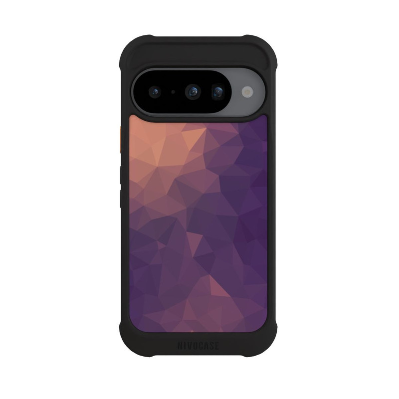 Pixel 10 NIVOmax Polygonal Mosaic Rot/Violett