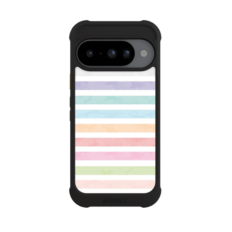 Pixel 10 NIVOmax Regenbogenfarbene Streifen