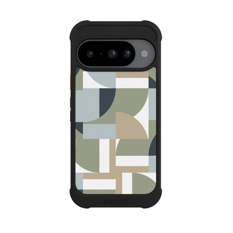 Pixel 10 NIVOmax Futuristische Bauhaus Polygone Beige