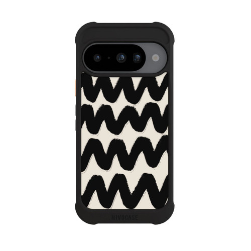 Google Pixel 10 NIVOmax Vagues Noires Pattern