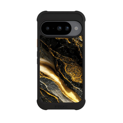 Google Pixel 10 NIVOmax Couches d'impression en marbre noir et or