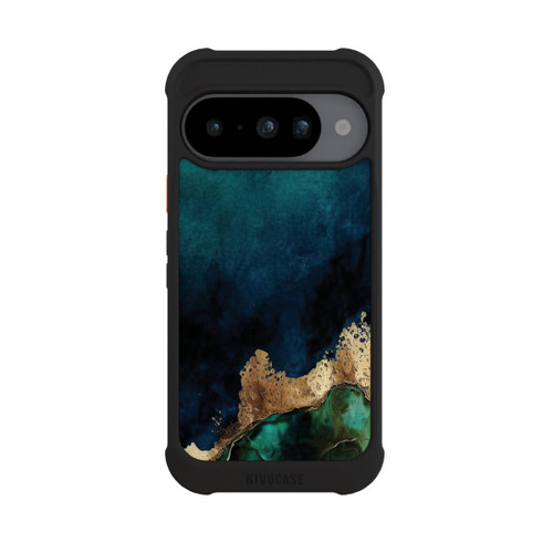 Google Pixel 10 NIVOmax Petrolblau mit Gold