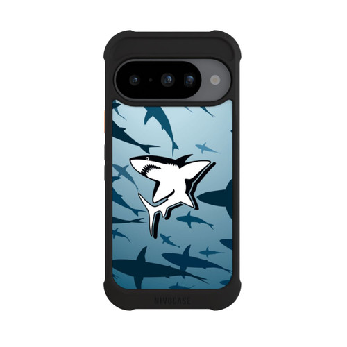 Google Pixel 10 NIVOmax Haie Muster Blau