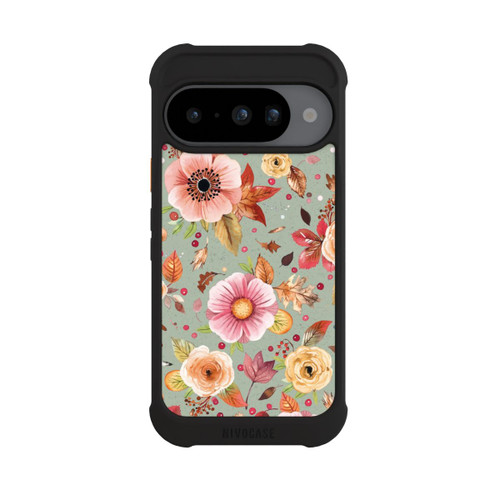 Google Pixel 10 NIVOmax Fleurs d'automne Vert tendre