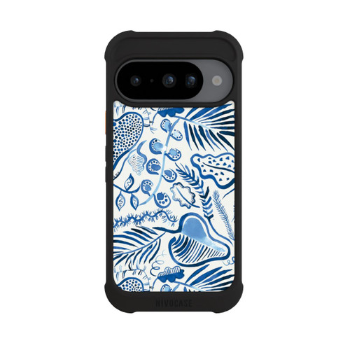 Google Pixel 10 NIVOmax Tropical Forest Leaves Blue