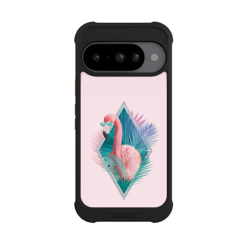 Google Pixel 10 NIVOmax Tropical Leaves Flamingo