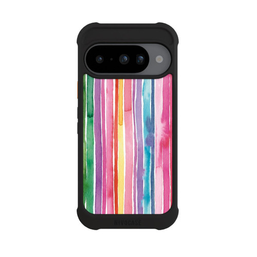 Google Pixel 10 NIVOmax Camouflage Rayures arc-en-ciel