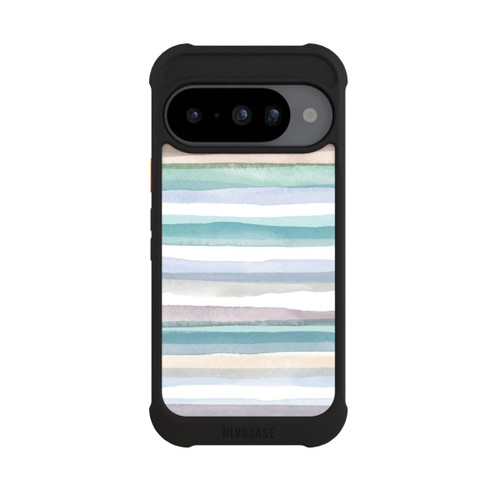 Google Pixel 10 NIVOmax Pastellfarbene Streifen Blau