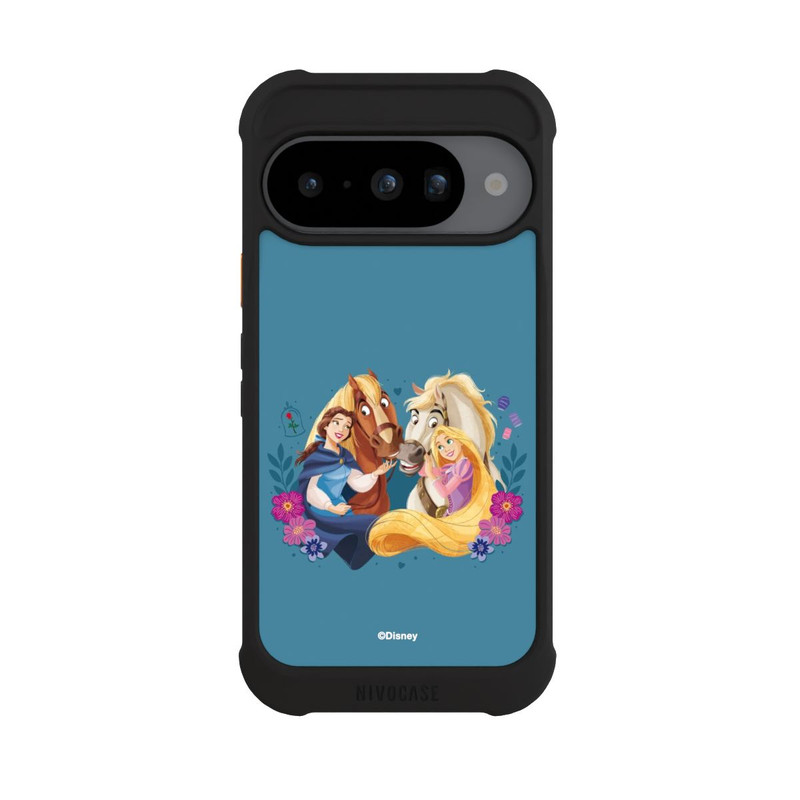 Pixel 10 NIVOmax Disney Princess Belle and Rapunzel with Horses