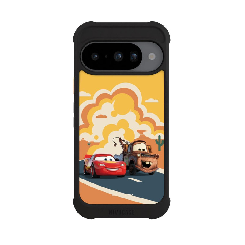 Pixel 10 NIVOmax Disney Cars Lightning McQueen Und Hook on the Road