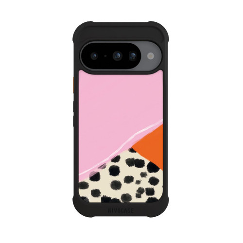 Google Pixel 10 NIVOmax Pink and Orange Modern Art with Dots