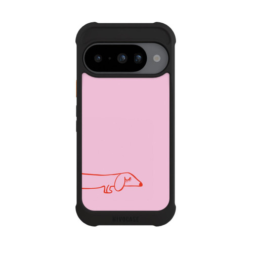 Google Pixel 10 NIVOmax Dachshund Illustration Pink