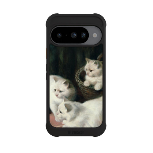 Google Pixel 10 NIVOmax Three White Angora Kittens