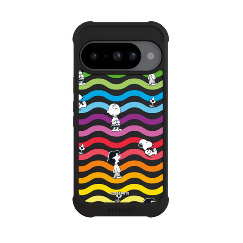 Google Pixel 10 NIVOmax Snoopy Pattern Rainbow Transparent