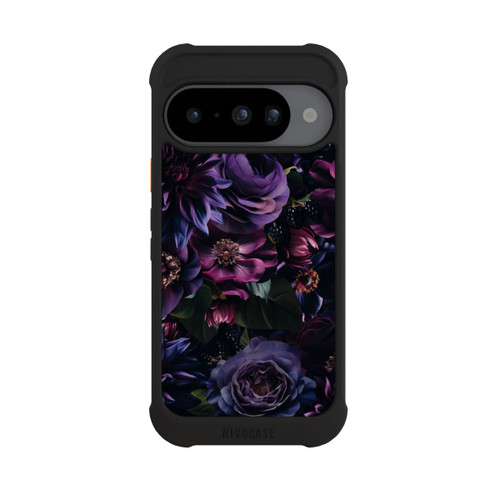 Google Pixel 10 NIVOmax Dunkle Lila Blüten 