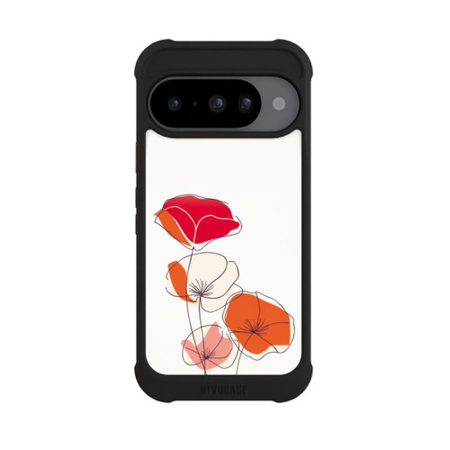 Google Pixel 10 NIVOmax Poppies Line Art