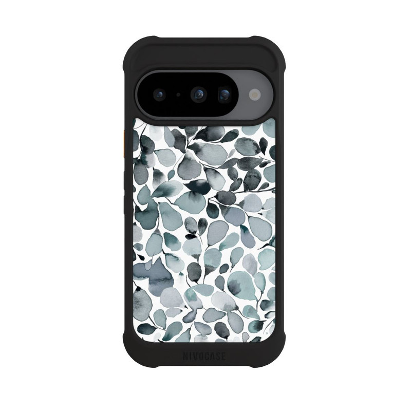Pixel 10 NIVOmax Eucalyptus Watercolor Leaves Grey