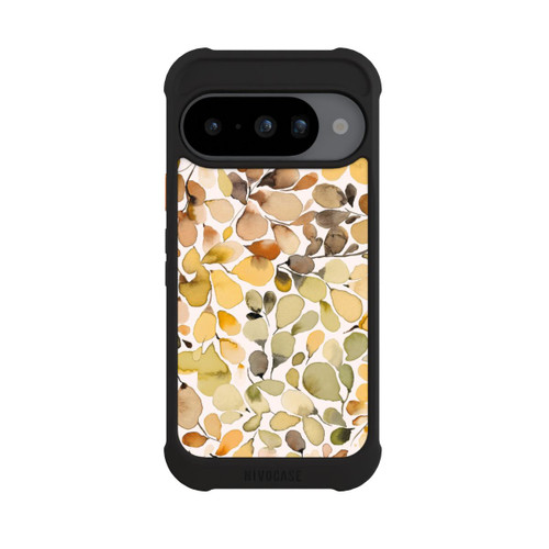 Google Pixel 10 NIVOmax Eucalyptus Watercolor Leaves Brown Autumn