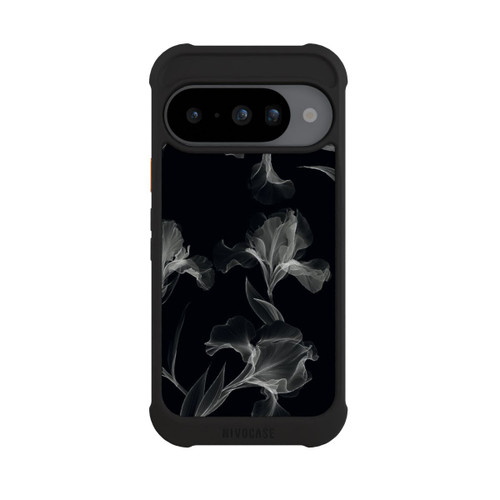 Google Pixel 10 NIVOmax Black and White Photocopy x Ray of Flowers