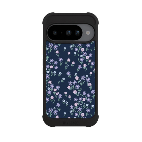 Google Pixel 10 NIVOmax Dark Blue Floral Theme