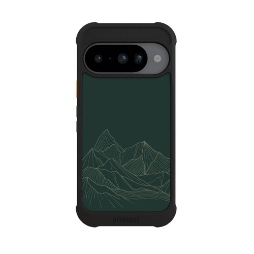 Google Pixel 10 NIVOmax Berg Line Art Grün