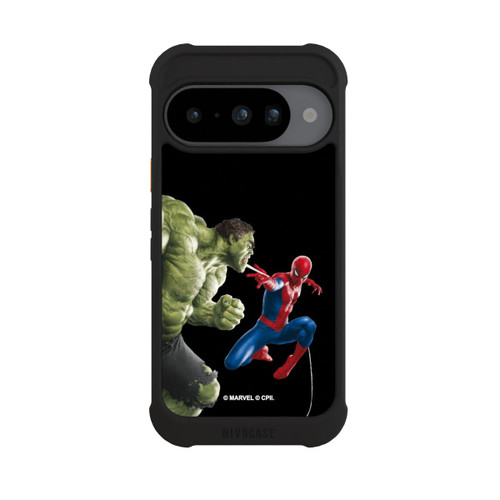 Google Pixel 10 NIVOmax Spider-Man affronte Hulk