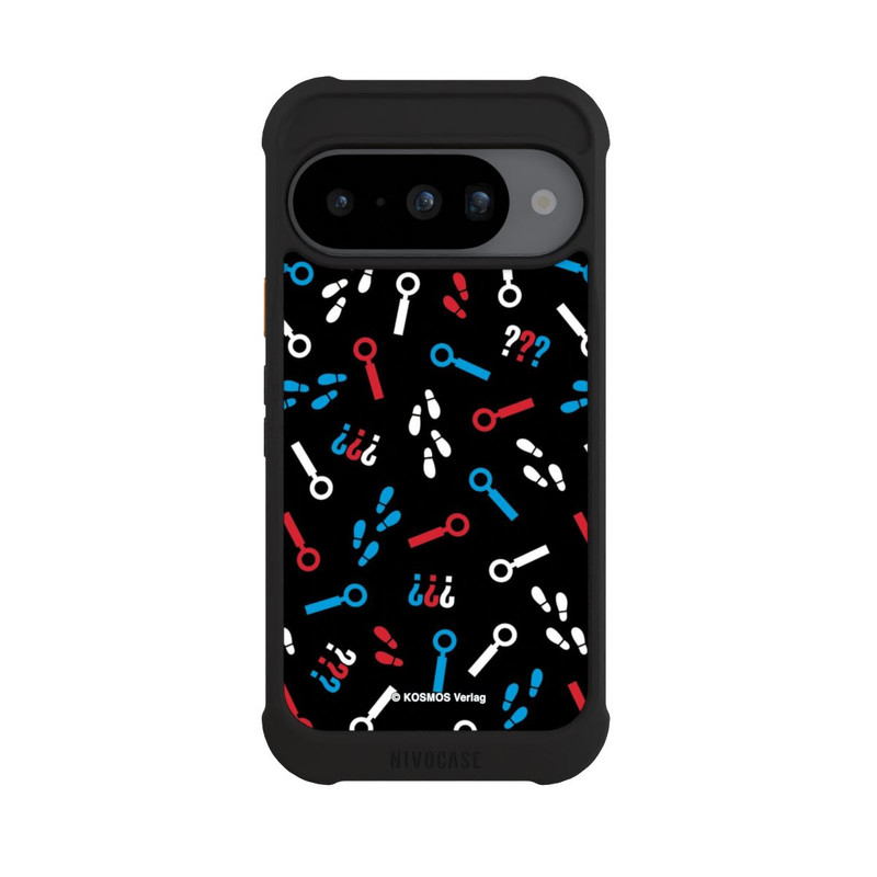 Pixel 10 NIVOmax Drei Fragezeichen Detektiv Muster