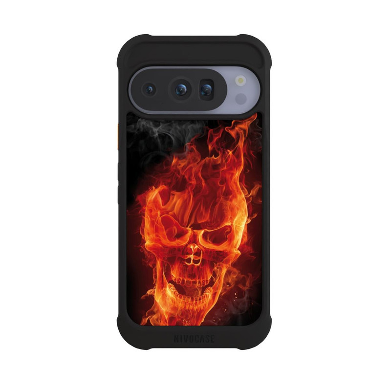 Pixel 10 Pro NIVOmax Crâne en Feu