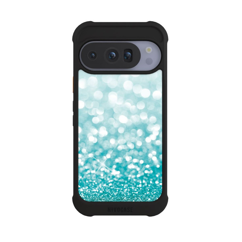 Pixel 10 Pro NIVOmax Pluie de Paillettes Pétroles Look