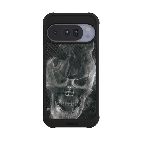 Google Pixel 10 Pro NIVOmax rauchender Totenkopf Carbon