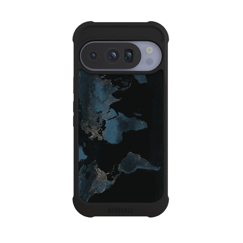 Pixel 10 Pro NIVOmax Carte du Monde Nuit